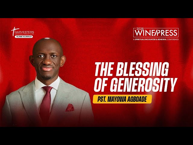 The Blessing Of Generosity || Pst Mayowa Agboade || Jan 23rd 2026