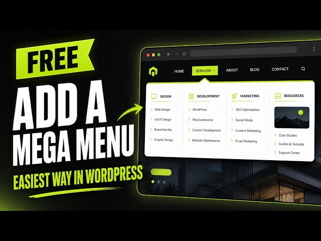 This is the EASIEST Way to Add a Mega Menu in WordPress (Free)