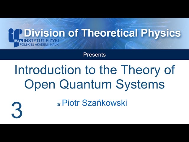3. Density matrices, super-operators and unitary maps :: Intro to the Theory of Open Quantum Systems