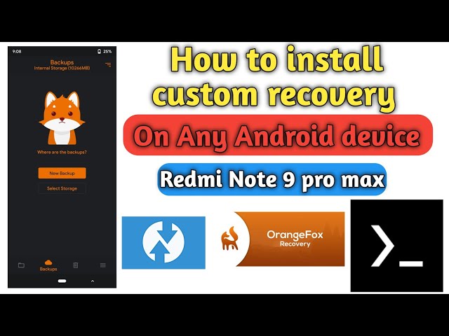 How to install custom recovery without pc How to install custom recovery using Android without root