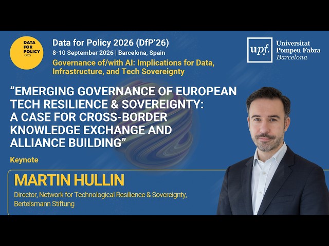 Martin Hullin | DfP'26 Keynote "Emerging Governance of European Tech Resilience & Sovereignty"