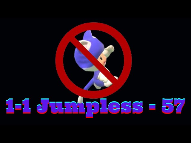 SM3DW (Switch) 1-1 Jumpless Speedrun | Time: 57