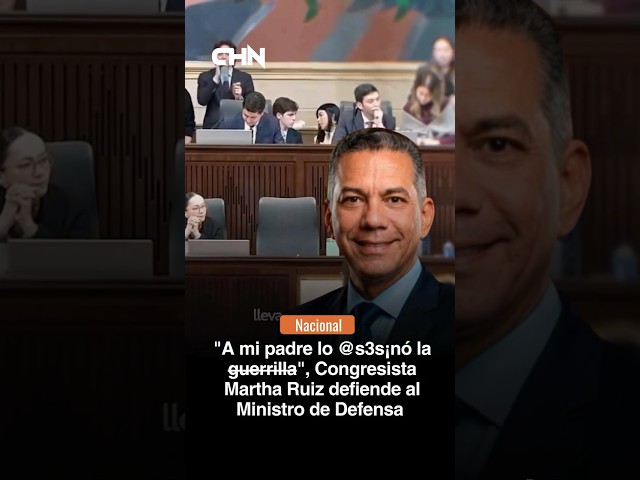 Breaking News! Congresswoman Martha Ruiz defends the Defense Minister during a motion of no confi...