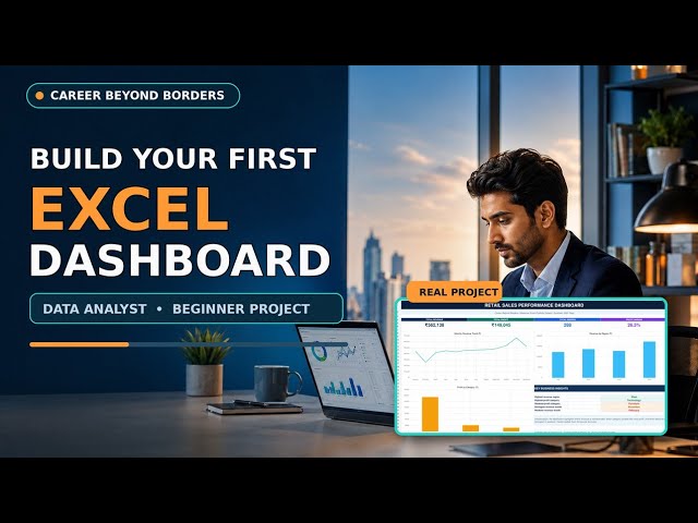 Build Your First Excel Data Analyst Dashboard | Beginner Portfolio Project