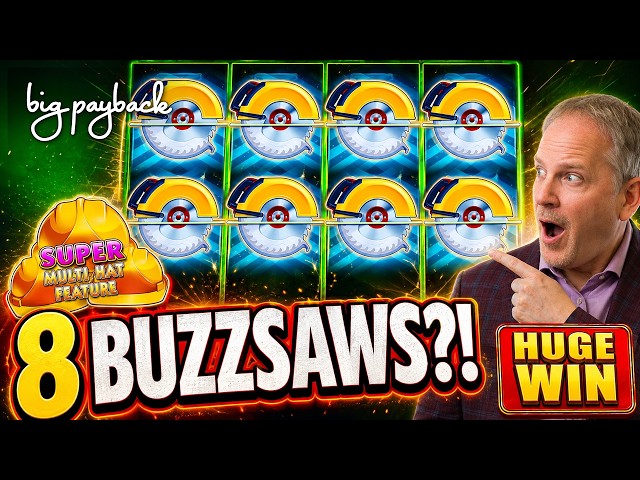 ULTRA RARE 8 BUZZ SAWS → HUGE WIN!!! HUFF N' PUFF LINK SLOTS!!!!!