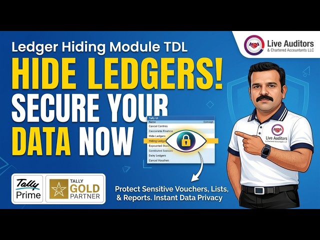 Tally Customization TDL Demo - Ledger Hiding
