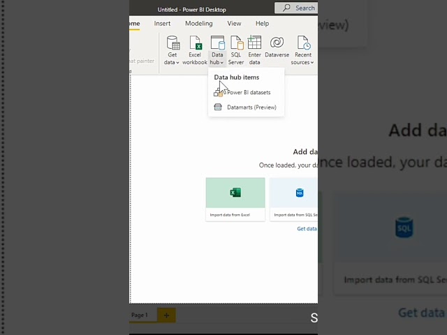 Connect to a Power bi dataset | power bi