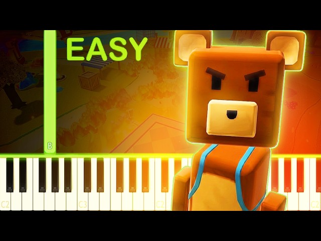 Hardcore Mode | SUPER BEAR ADVENTURE - EASY Piano Tutorial