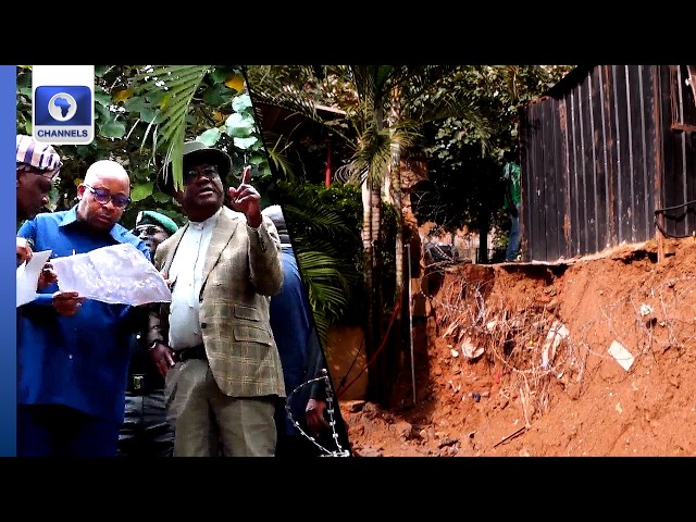 Wike Inspects Flooded Areas In The FCT, Spots Illegal Structures