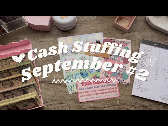 Cash Stuffing $2,395 | September #2 | Happy Mail!  #cashstuffing  #cashenvelopes  #biweeklybudget