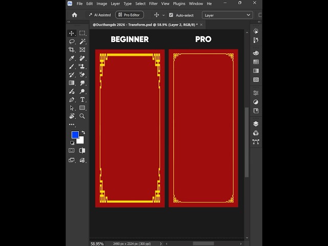 Photoshop 2026 – Expert tips for adjusting aspect ratios for invitation cards #ducthangds