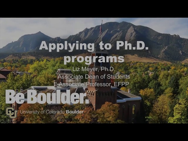 Prospective PhD Student Webinar | 11.14.18 | CU Boulder School of Education