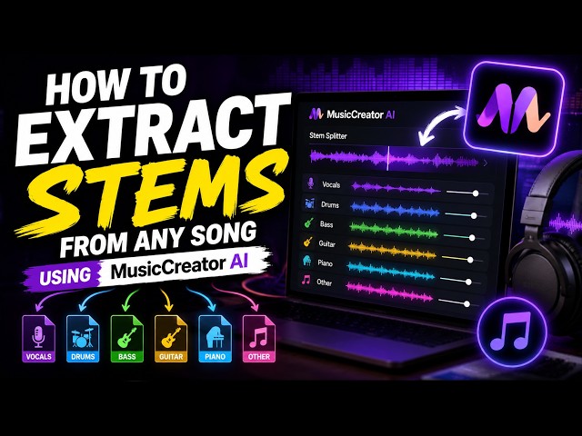 How To Extract Stems Using MusicCreator AI (Step-by-Step Tutorial)