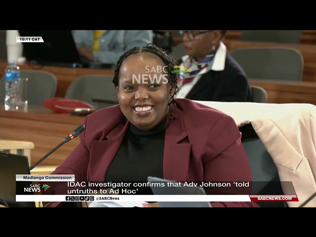 Madlanga Commission | IDAC investigator confirms that Adv Johnson 'told untruths to Ad Hoc'