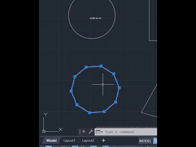 calculate area for shapes|| autocad shorts