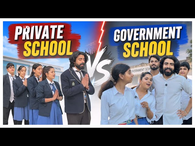 Private School vs Government School 🏫😂 