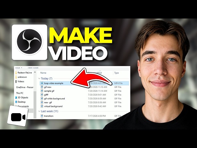 How To Loop A Video For Continuous Playback In OBS Tutorial 2026