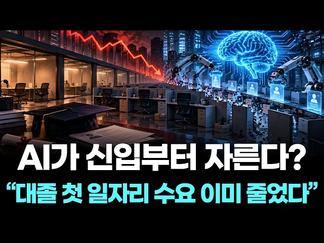 AI가 신입부터 자른다?…“대졸 첫 일자리 수요 이미 줄었다”