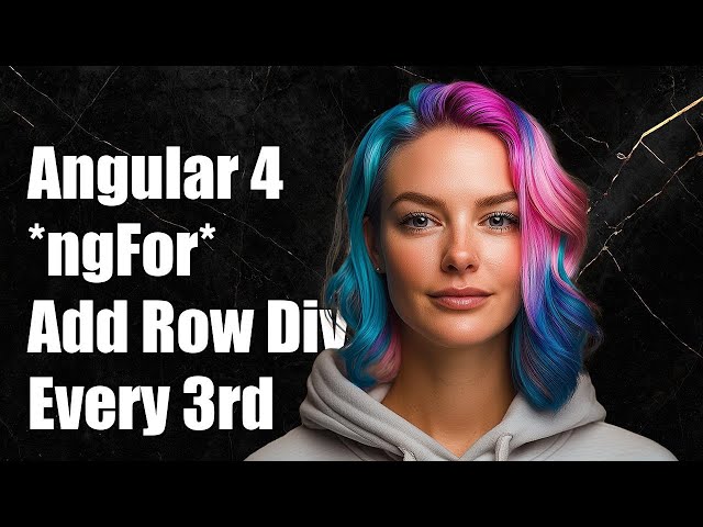 Angular 4 *ngFor adding a row div every third column