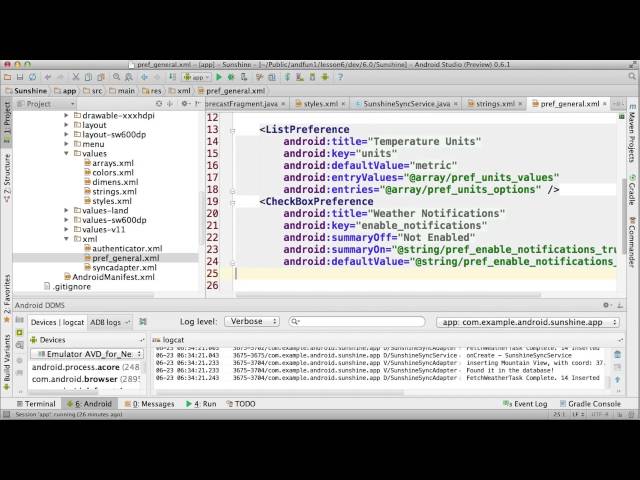 Turning Weather Notifications On/Off - Developing Android Apps