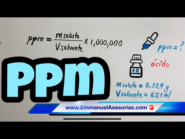Chemical Solutions 🧪 PARTS PER MILLION 💊 PPM 💉 Solved PPM Exercises