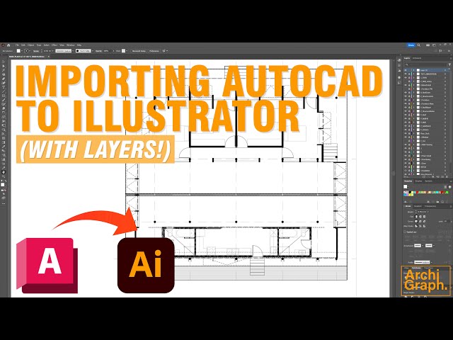 How to Import AutoCad File In Adobe Illustrator (With Layers!)