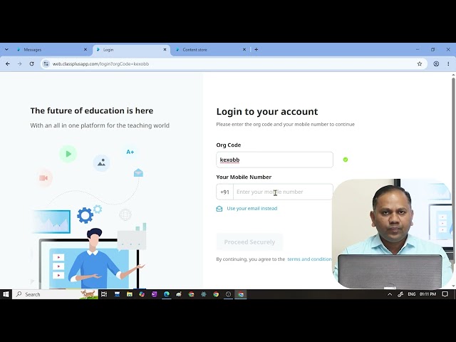 This is how you can access the course from web