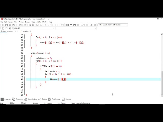 Banker’s Algorithm – Safety Algorithm Code Implementation | Operating Systems