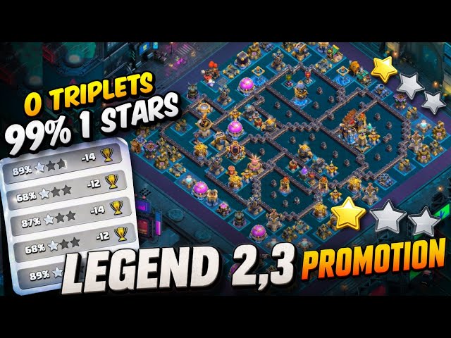🔥 99% 1 Star! Legend League 2 & 3 Promotion Base – TH18 Rank base Link Th18 War push base Link 2026
