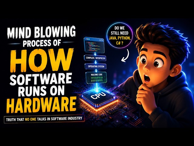 Mind Blowing Technology 🤯 | How Software Runs on Hardware | From Code to CPU Explained ✅
