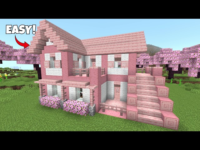 Minecraft: How to Build a Cherry House (Tutorial)