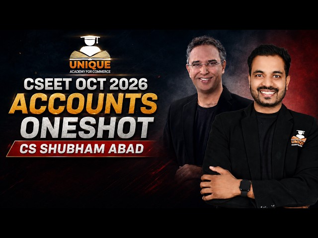 CSEET Oct 2026 | Dissolution of Partnership Accounts | Oneshot || CS Shubham Abad