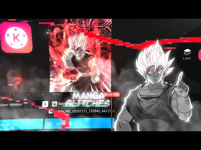 NEW Manga Glitches In KineMaster | KineMaster Tutorial