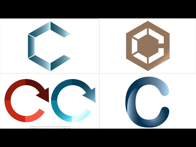 C Letter Logo Design in Illustrator | C  Logo Design | Adobe Illustrator Tutorial
