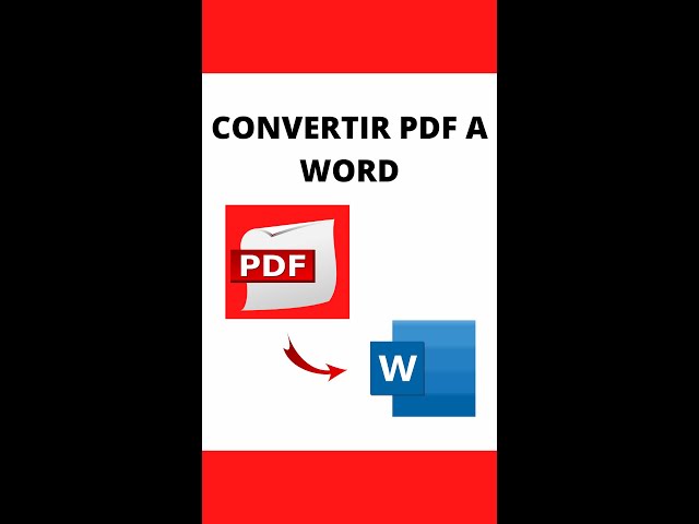 ✅ CONVERTIR un DOCUMENTO PDF a WORD  🔥 #convertir #pdf #Word #documento #aprender