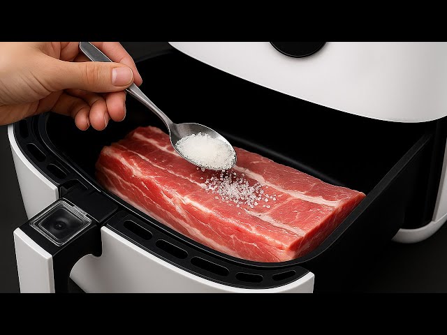 I’ll Never Fry Pork Again! Juicy & Crispy Pork in Air Fryer! Few People Know This Trick!