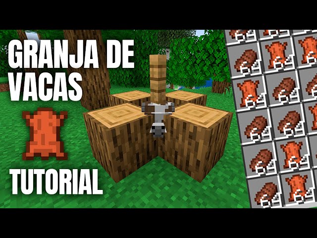 The Easiest Cow Farm - Minecraft Java 1.20+