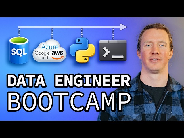 Data Engineer Bootcamp (FREE 27+ Hour Course) - SQL, Python, Cloud, Bash, AI, Git & GitHub