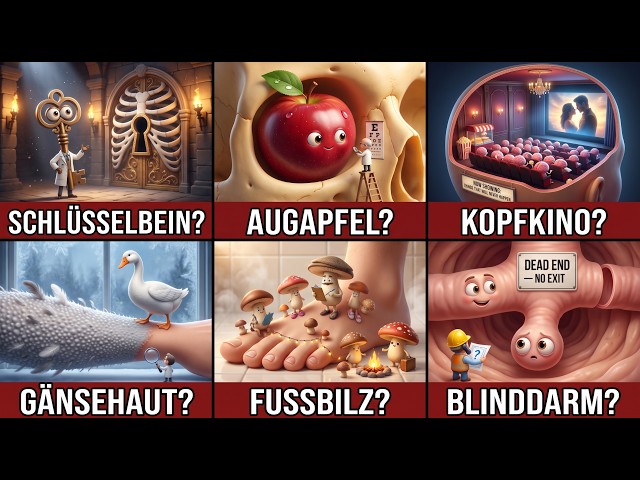 German Body Part Words: Literal vs. Real Meaning (Funny Compilation 😂)