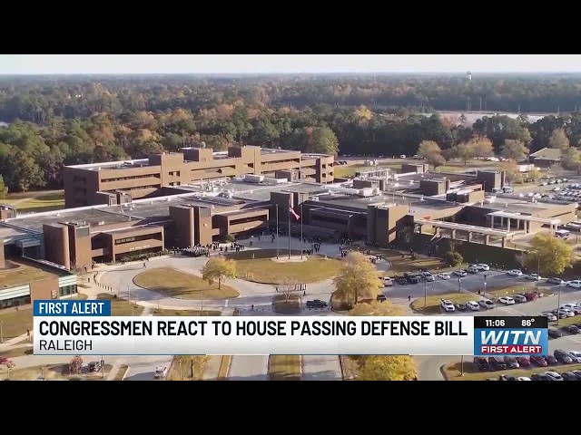 Eastern Carolina congressmen react to House passing defense bill