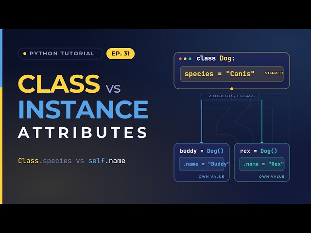 Python Class vs Instance Attributes - The Difference Finally Explained