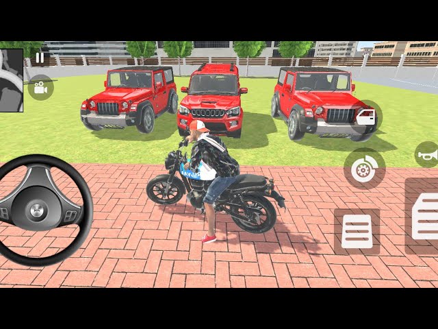🎮Franklin order by 0⃣2⃣ Mahindra Thar and 0⃣1⃣ Mahindra Scorpio in Indian 🇮🇳 bike thief auto rider 🎮