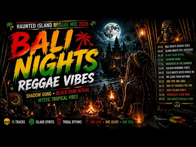 🌕 Dark Island Reggae Mix | Whispers in the Bamboo & Black Moon Vibes