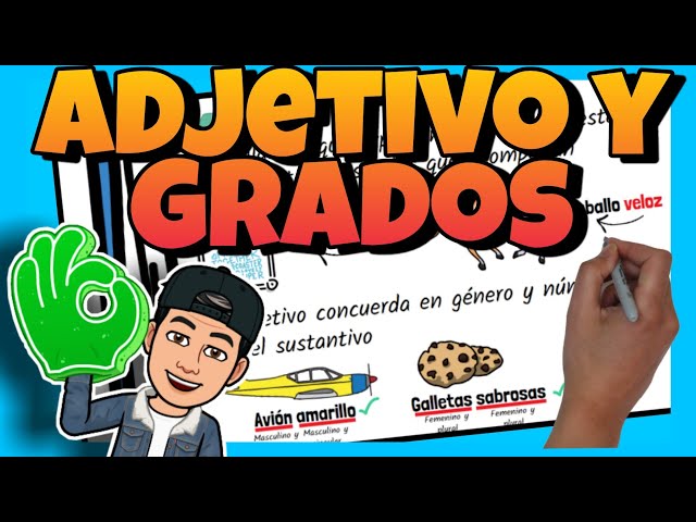 😃 El ADJETIVO y sus GRADOS para NIÑOS de PRIMARIA
