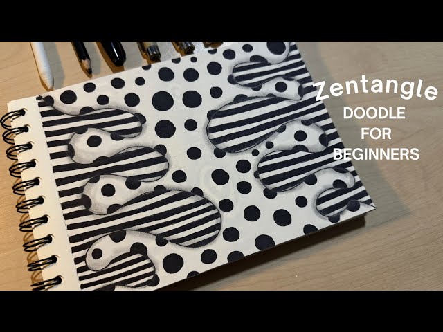 Zentangle inspired art to draw for beginners!