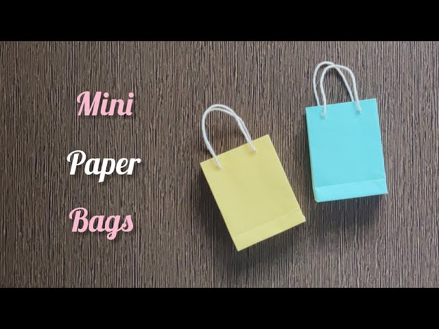 Beautiful paper mini shopping bags | How to make mini shopping bags out of paper | Paper craft ideas