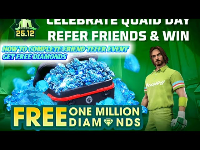 How to complete friend refer event | Get free Diamonds | Garena Free Fire Max | Master IB