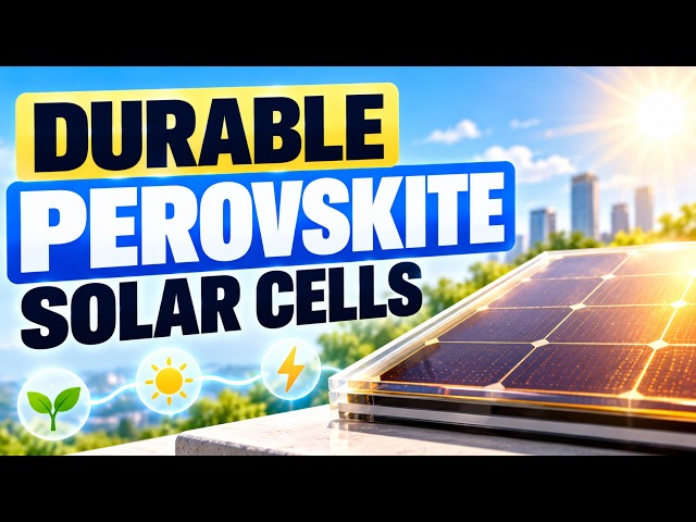 Durable Perovskite Solar Cells | Solar Efficiency, Stability & Next-Gen Energy | Uplatz