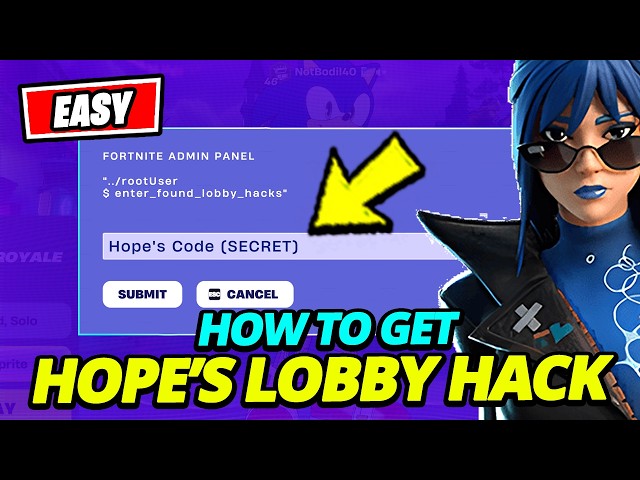 How to Activate Hope's LOBBY HACK CODE in the Admin Panel to sever the mind connections with Geno!