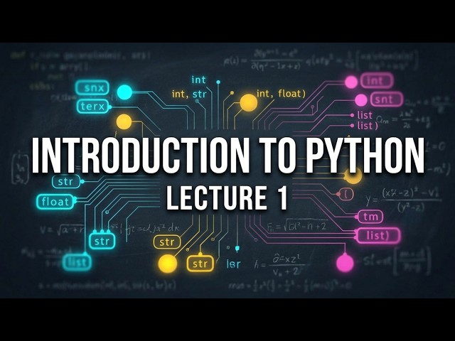Introduction to Python - Lecture 1